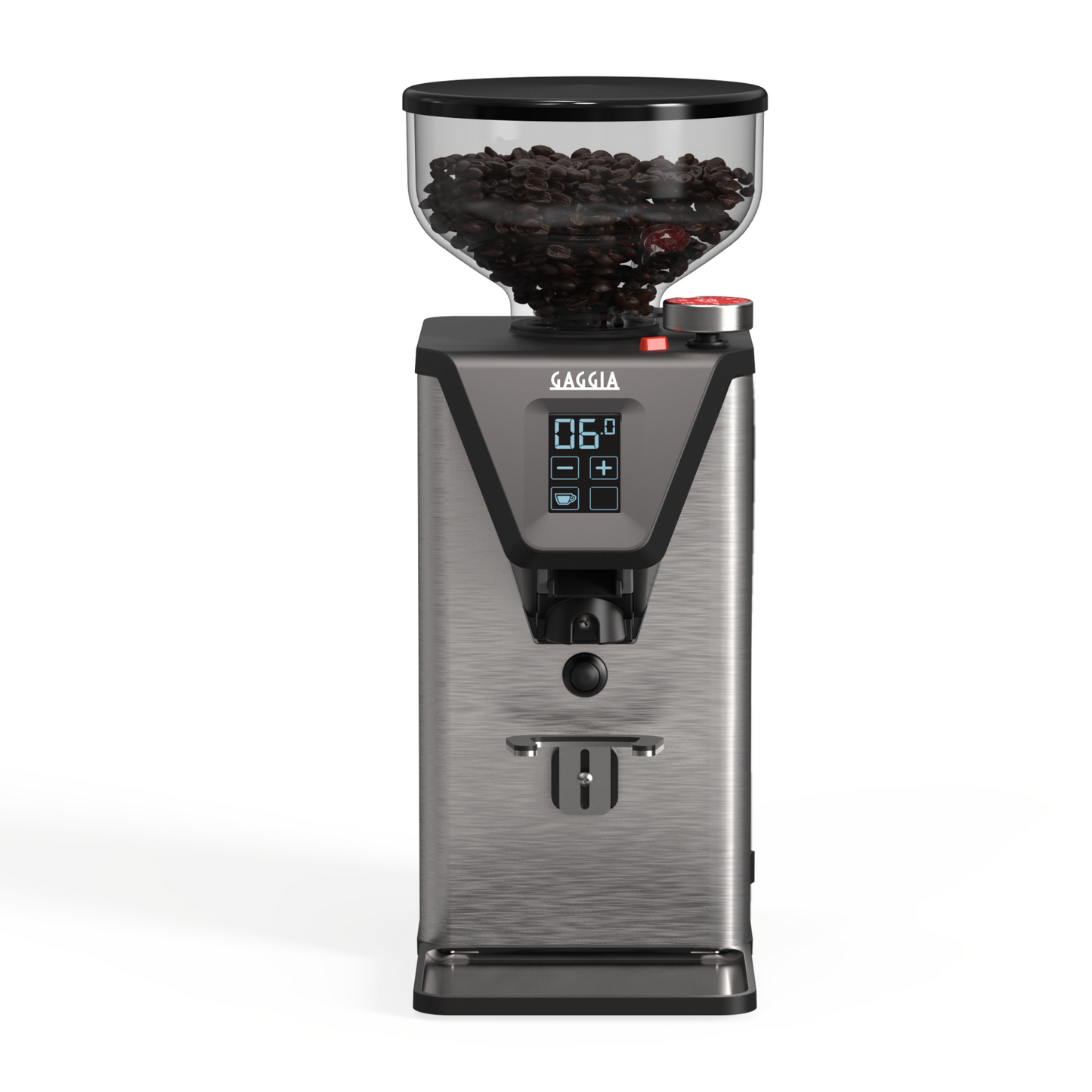 Gaggia Milano MDF 55 Coffee Grinder: Touchscreen & Rotating Knob Controls, Stepless Micrometric Adjustment, Flat Burr, 310W Motor, 250g Hopper – Made in Italy