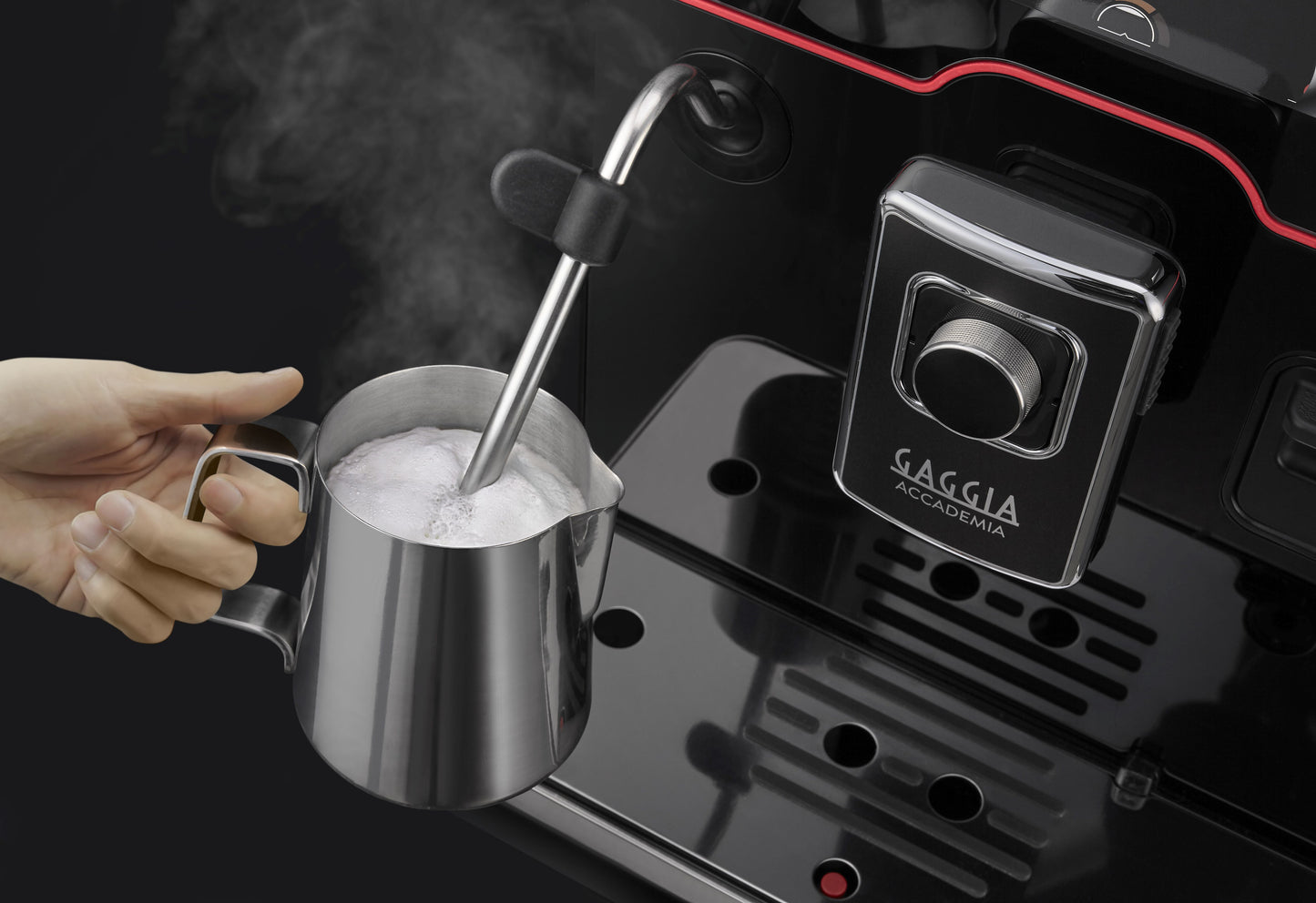 New Accademia | Bean To Cup Espresso And Coffee Machine | Luxury Black Glass Facade | Made in Italy