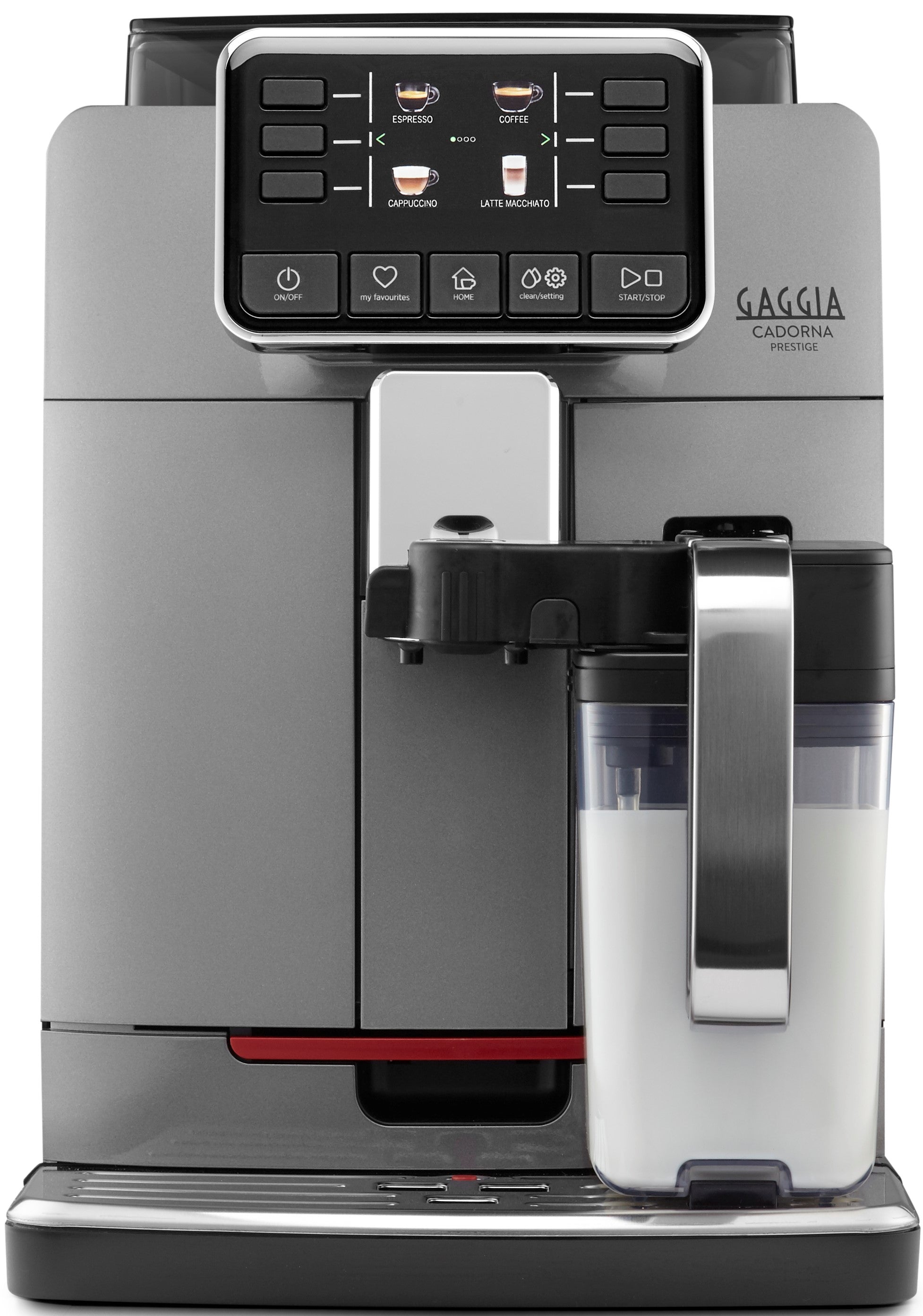 Gaggia Cadorna Prestige - Máquina de café espresso superautomática, tamaño  mediano, 60.8 onzas líquidas, color antracita