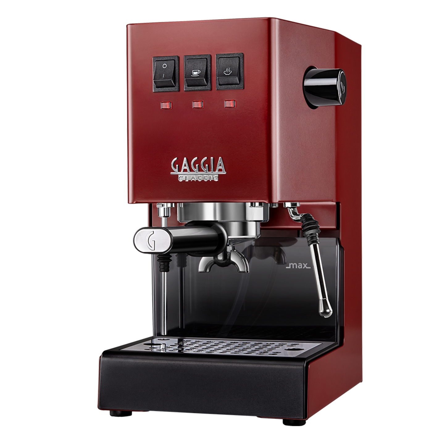 Gaggia Classic E24 | Brass Boiler & Brew Group | Premium SS Filter Holder & 58mm SS Portafilter | Made in Italy | 15-Bar Pump Espresso Machine | Cherry Red