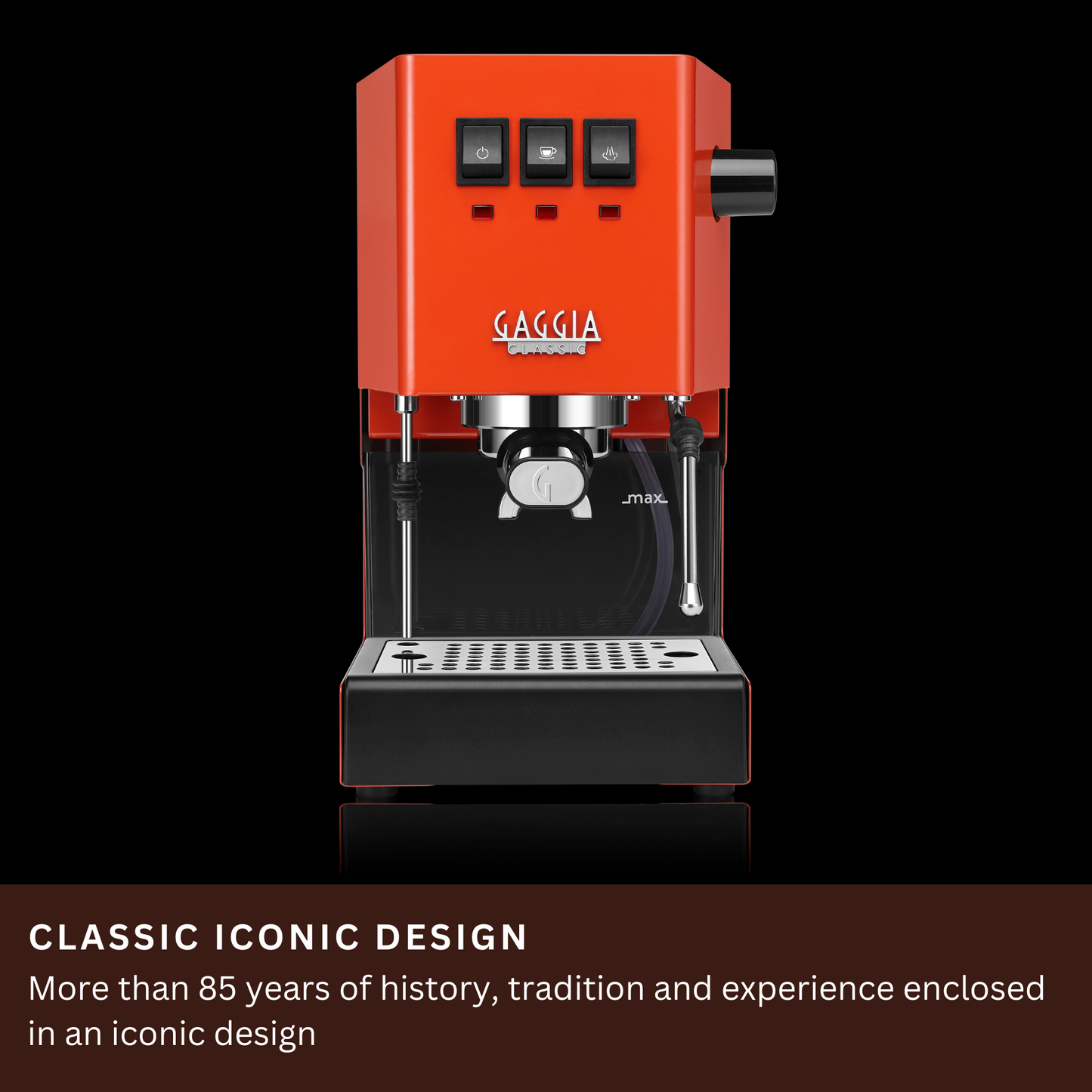 Gaggia Classic E24 | Brass Boiler & Brew Group | Premium SS Filter Holder & 58mm SS Portafilter | Made in Italy | 15-Bar Pump Espresso Machine | Lobster Red