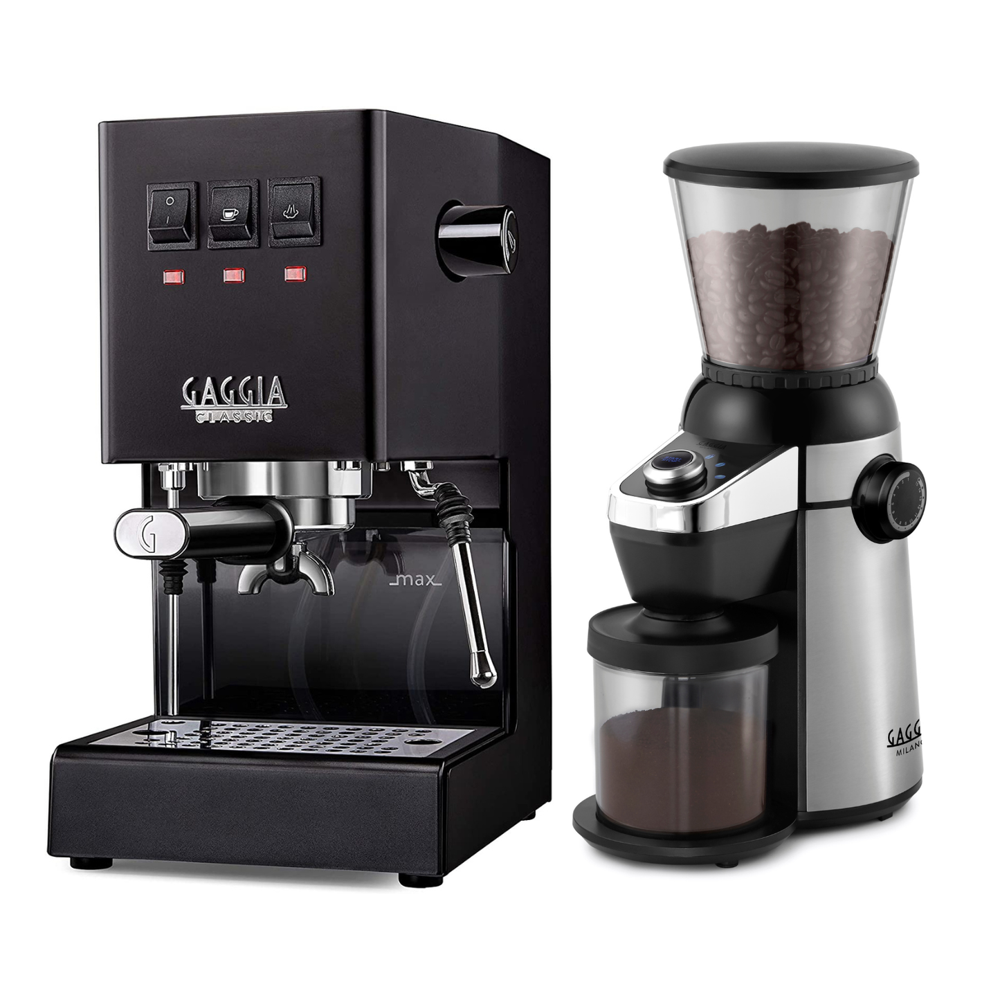 Gaggia Classic E24 Espresso Machine with MD 15 Coffee Grinder