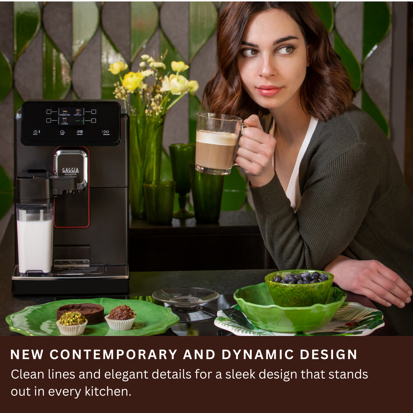 Gaggia Magenta Prestige | 12 Beverages At Touch Of A Button | Customise Your Beverage The Way You Like It | Made in Italy
