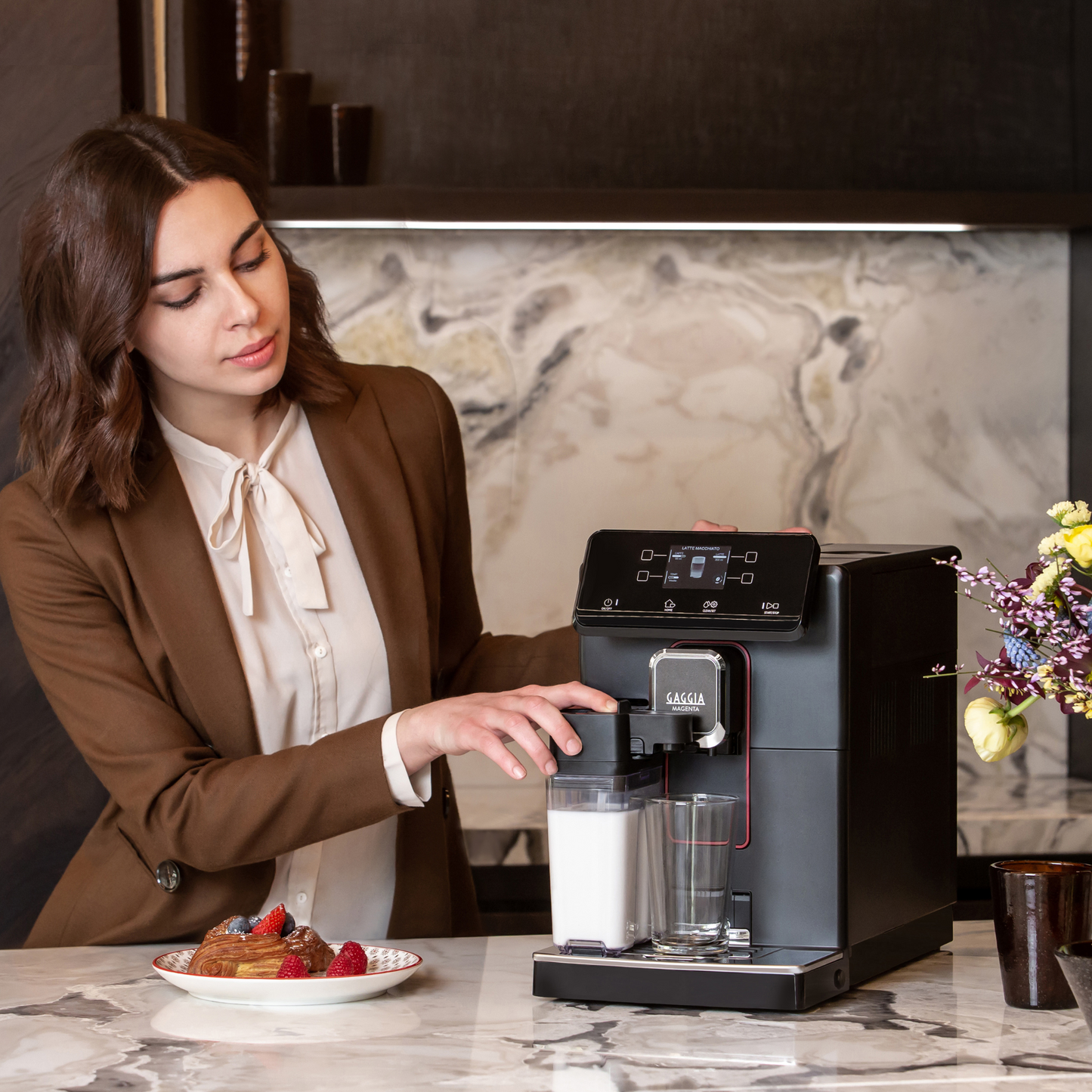 Gaggia Magenta Prestige | 12 Beverages At Touch Of A Button | Customise Your Beverage The Way You Like It | Made in Italy