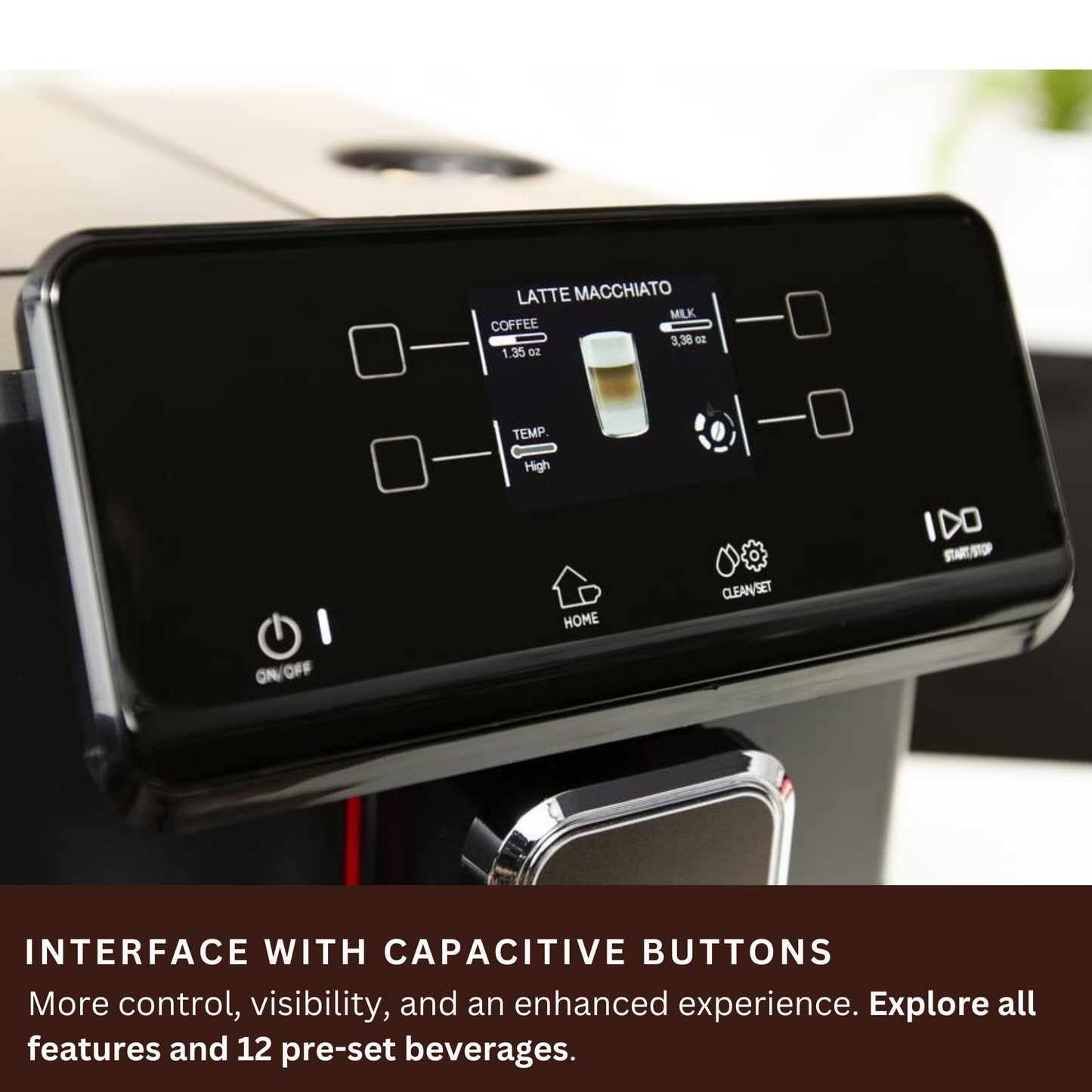 Gaggia Magenta Prestige | 12 Beverages At Touch Of A Button | Customise Your Beverage The Way You Like It | Made in Italy