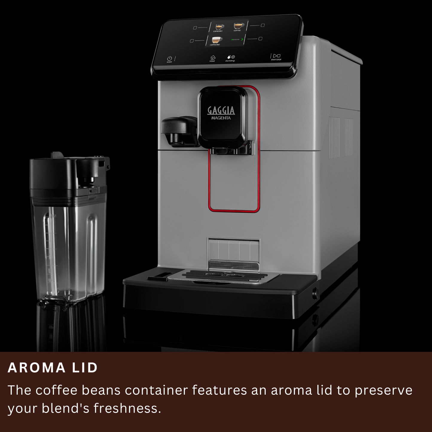 Gaggia Magenta Prestige Over Ice | Brew Hot & Iced Coffee | 13 Beverages Specialty | Super Automatic Bean to Cup Espresso Machine | Made in Italy | Moonlight Grey
