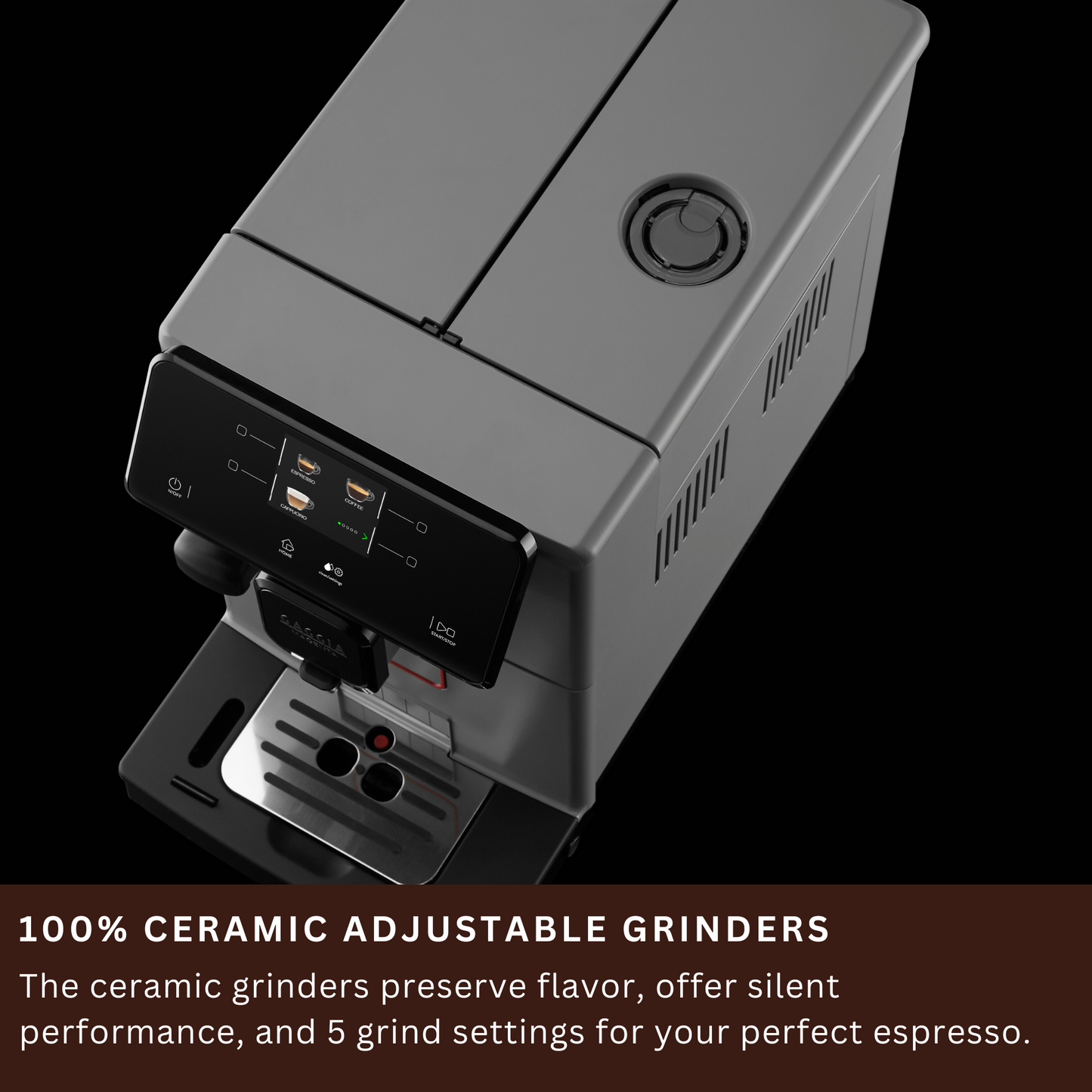 Gaggia Magenta Prestige Over Ice | Brew Hot & Iced Coffee | 13 Beverages Specialty | Super Automatic Bean to Cup Espresso Machine | Made in Italy | Moonlight Grey