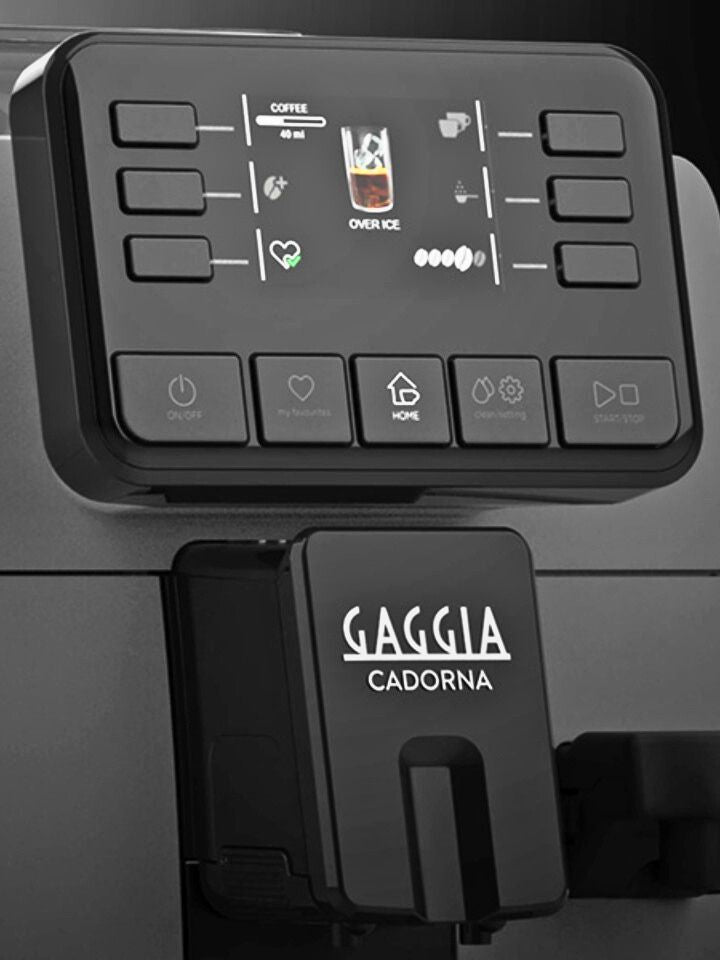 Gaggia Cadorna Prestige Over Ice | Brew Hot & Iced Coffee | 15 Beverages Specialty | Super Automatic Bean to Cup Espresso Machine | Made in Italy | Moonlight Grey