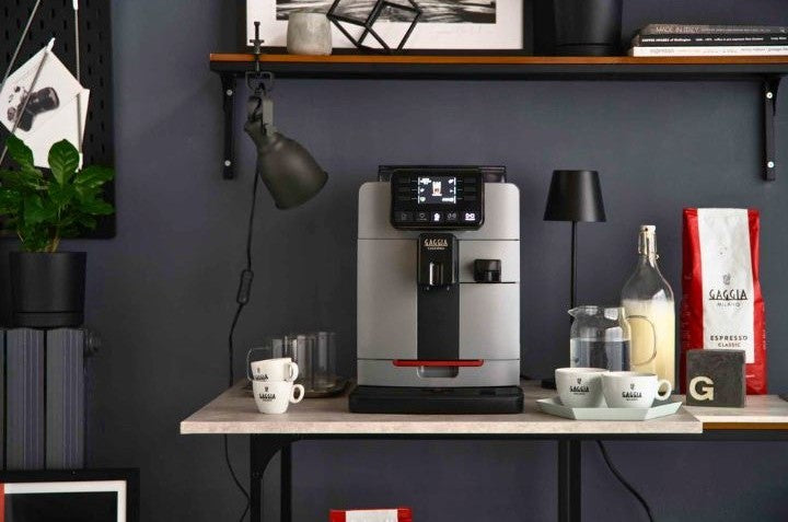 Gaggia Cadorna Prestige Over Ice | Brew Hot & Iced Coffee | 15 Beverages Specialty | Super Automatic Bean to Cup Espresso Machine | Made in Italy | Moonlight Grey