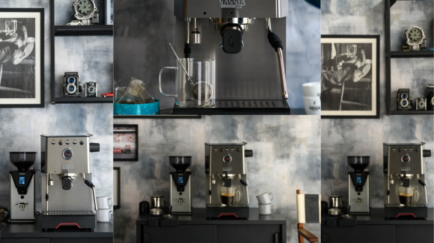 Gaggia Classic GT Dual-Boiler Espresso Machine | Dual-PIDs, Pre-Infusion & Intuitive Screen | Made in Italy | Colored TFT Display