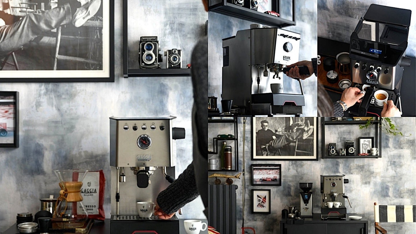 Gaggia Classic GT Dual-Boiler Espresso Machine | Dual-PIDs, Pre-Infusion & Intuitive Screen | Made in Italy | Colored TFT Display