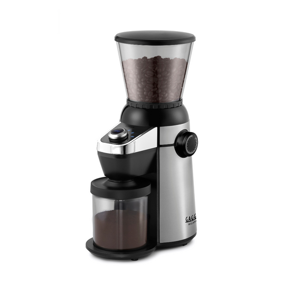 Gaggia Classic Grinder MD15 | Upto 15 Grind Settings | Stainless Steel Conical Burrs | 300g Coffee Bean Container | 150g Ground Coffee Container | Espresso Coffee Grinder