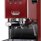 Classic EVO 2023 | 58mm SS Portafilter | Solenoid Valve | Professional Steam Wand | Cherry Red | Made in Italy