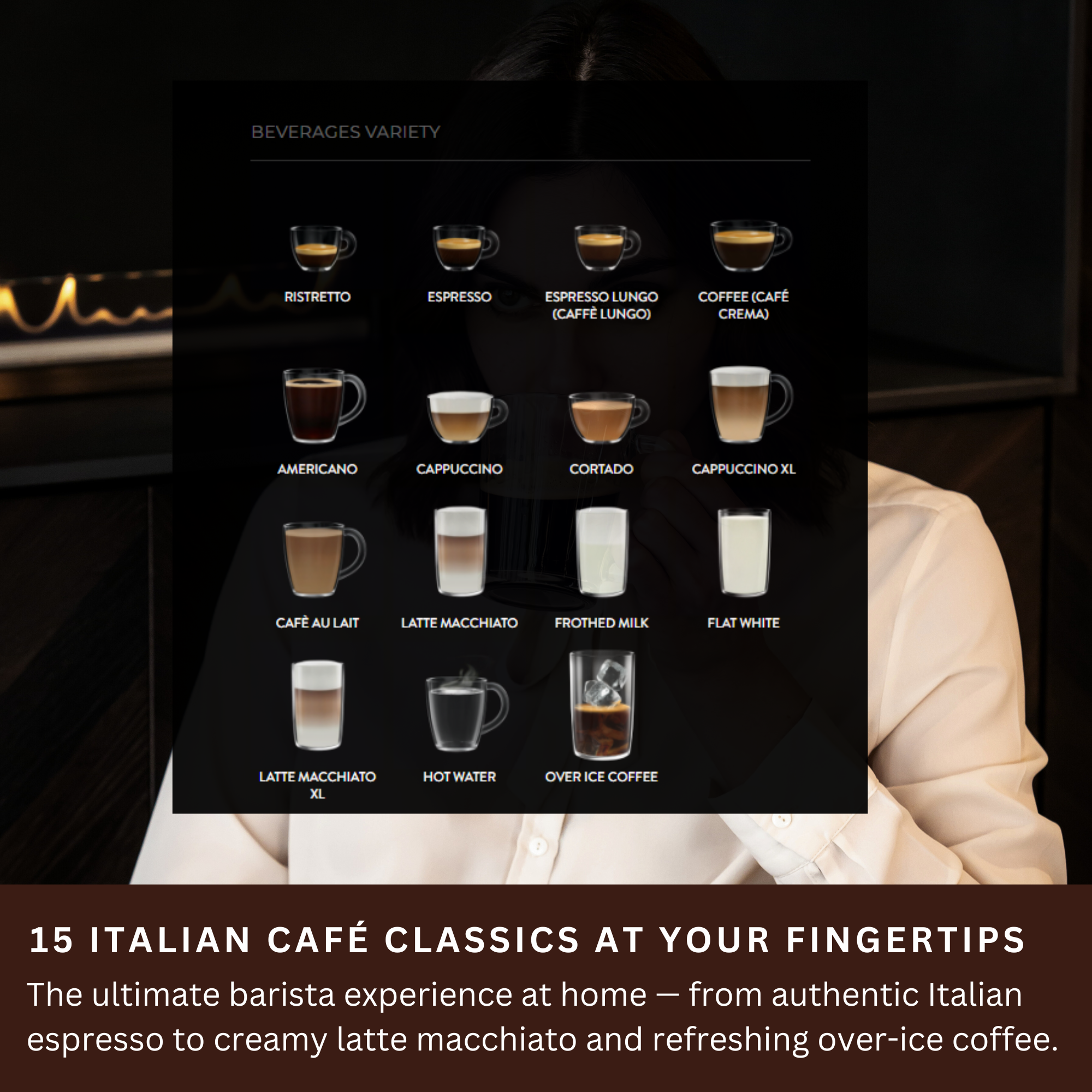 Gaggia Cadorna Prestige | Brew Hot & Iced Coffee | 15 Beverages Specialty | Super Automatic Bean to Cup Espresso Machine | Made in Italy | Anthracite Grey