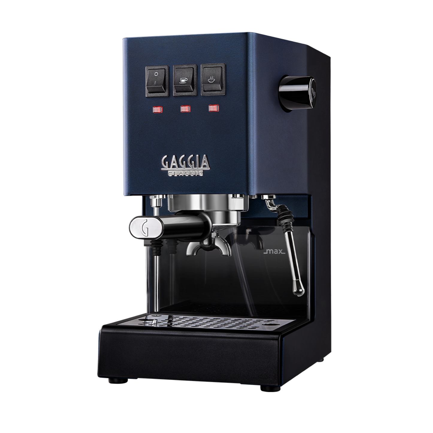 Gaggia Classic E24 | Brass Boiler & Brew Group | Premium SS Filter Holder & 58mm SS Portafilter | Made in Italy | 15-Bar Pump Espresso Machine | Classic Blue