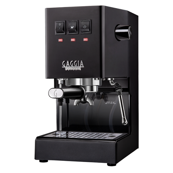 Gaggia Classic E24 | Brass Boiler & Brew Group | Premium SS Filter Holder & 58mm SS Portafilter | Made in Italy | 15-Bar Pump Espresso Machine | Thunder Black