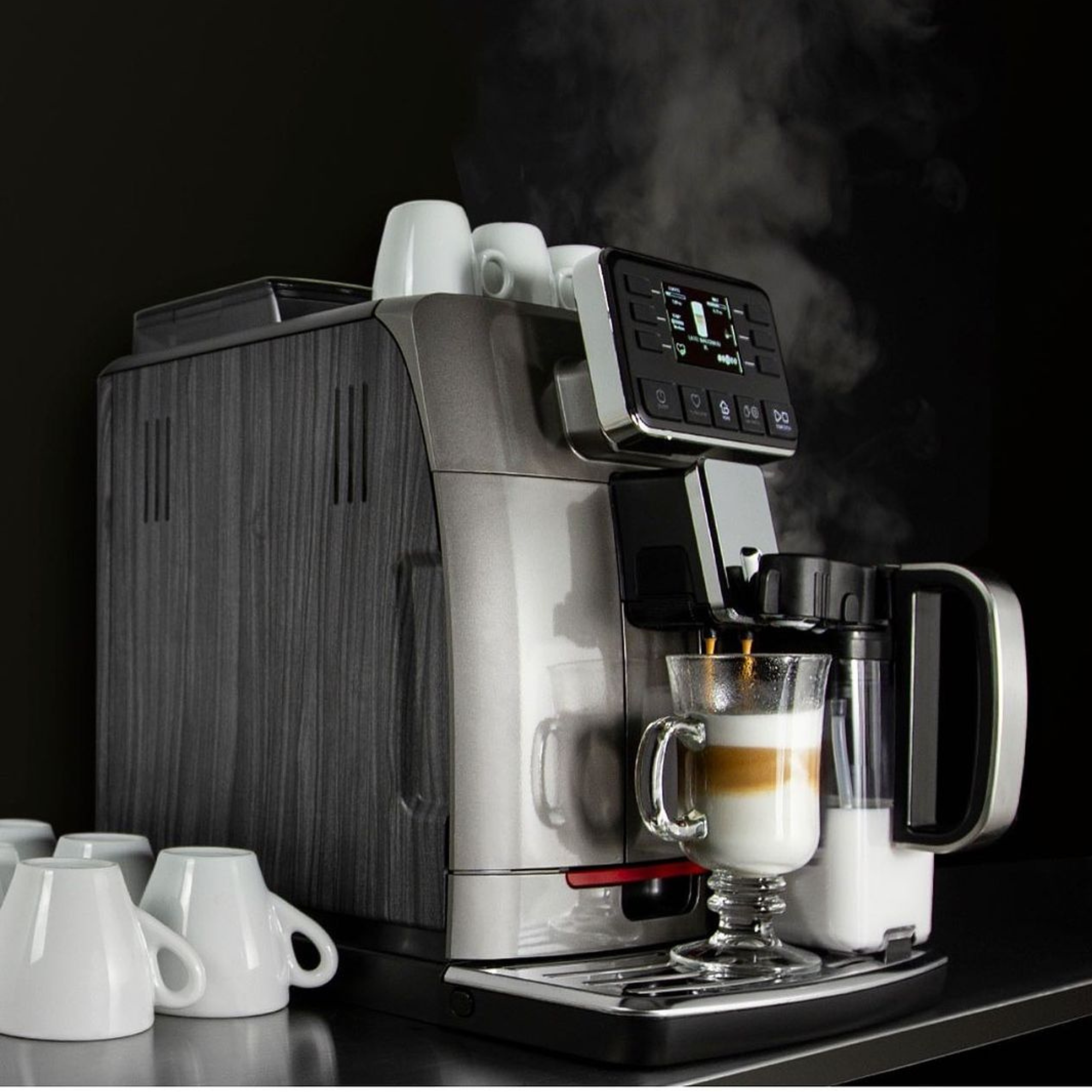 Gaggia Cadorna Prestige | Brew Hot & Iced Coffee | 15 Beverages Specialty | Super Automatic Bean to Cup Espresso Machine | Made in Italy | Anthracite Grey