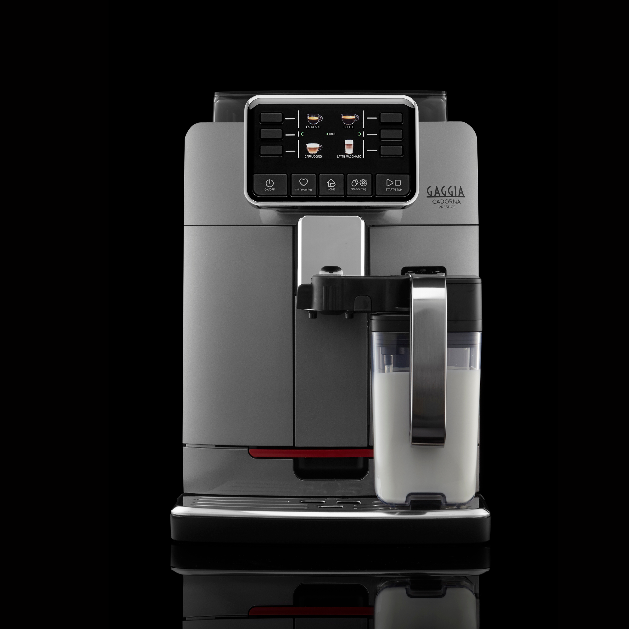 Gaggia Cadorna Prestige | Brew Hot & Iced Coffee | 15 Beverages Specialty | Super Automatic Bean to Cup Espresso Machine | Made in Italy | Anthracite Grey