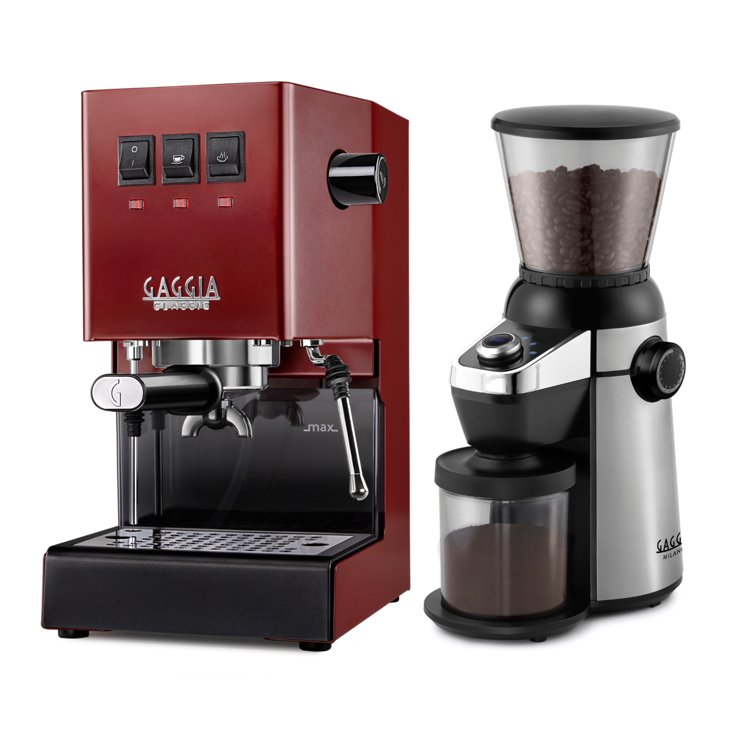 Gaggia Classic E24 Espresso Machine with MD 15 Coffee Grinder