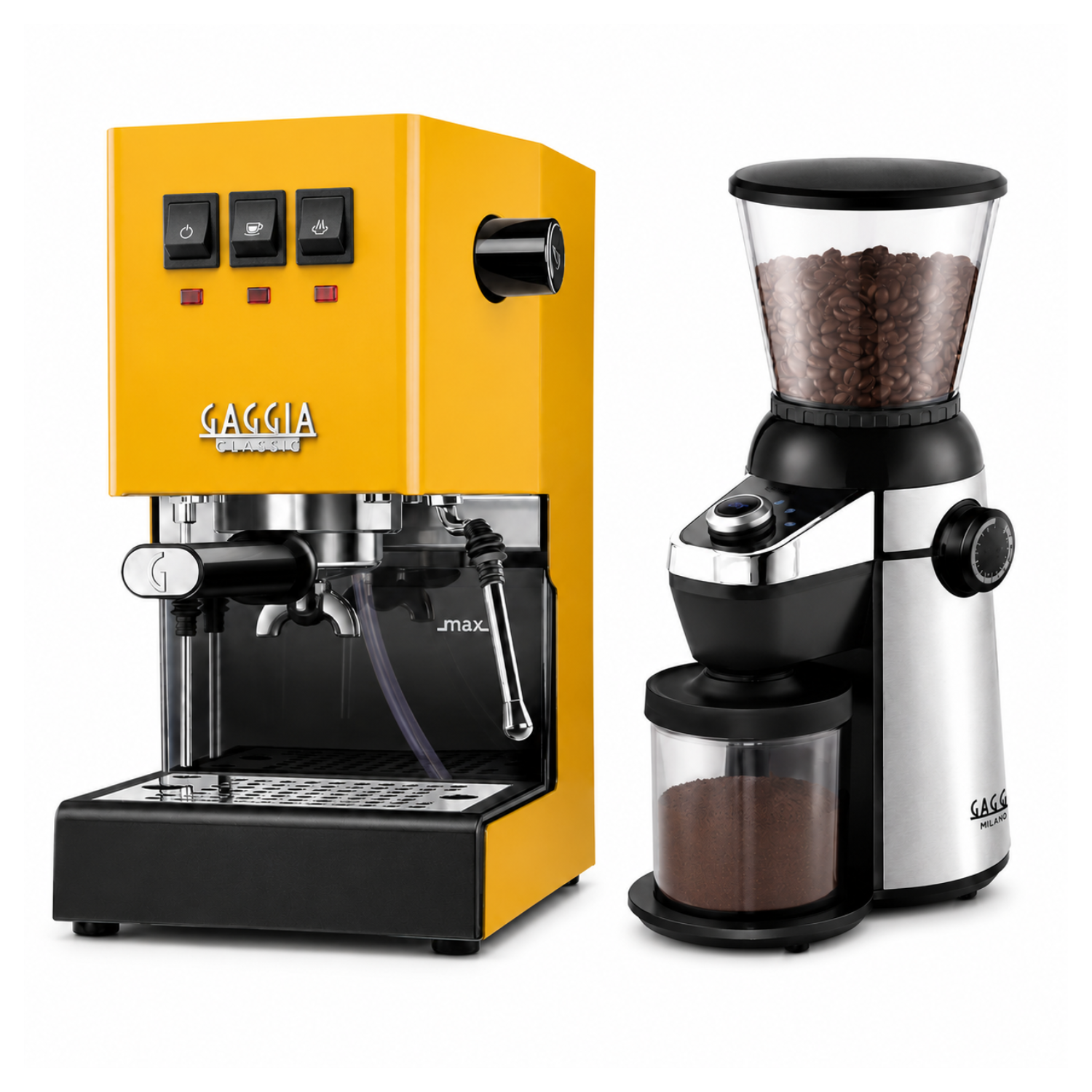 Gaggia Classic E24 Espresso Machine with MD 15 Coffee Grinder