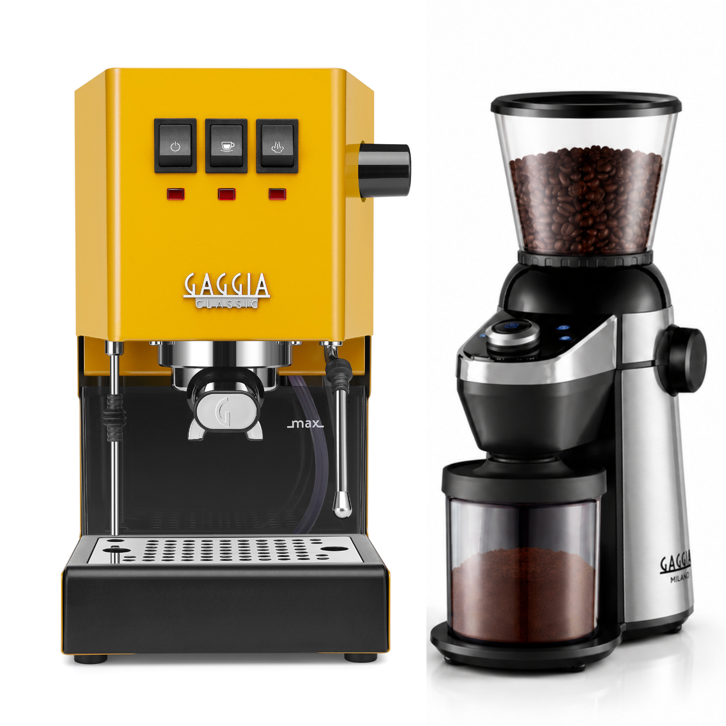 Gaggia Classic E24 Espresso Machine with MD 15 Coffee Grinder