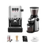 Gaggia Classic Pro E24 & MD15 Grinder Combo with Barista Accessories