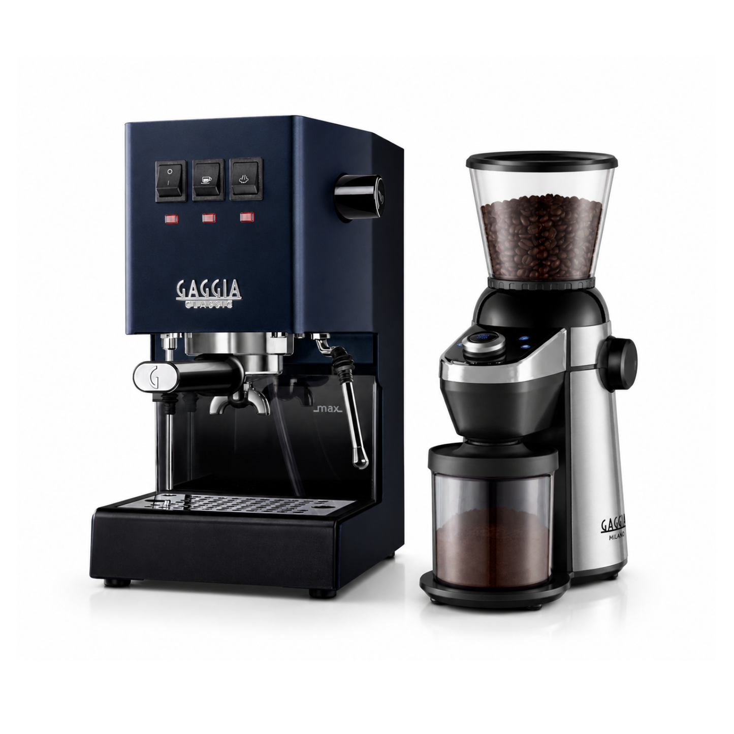 Gaggia Classic E24 Espresso Machine with MD 15 Coffee Grinder