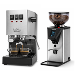 Gaggia Classic E24 Espresso Machine & MDF 55 Coffee Grinder Combo – Advanced Home Barista Coffee Set