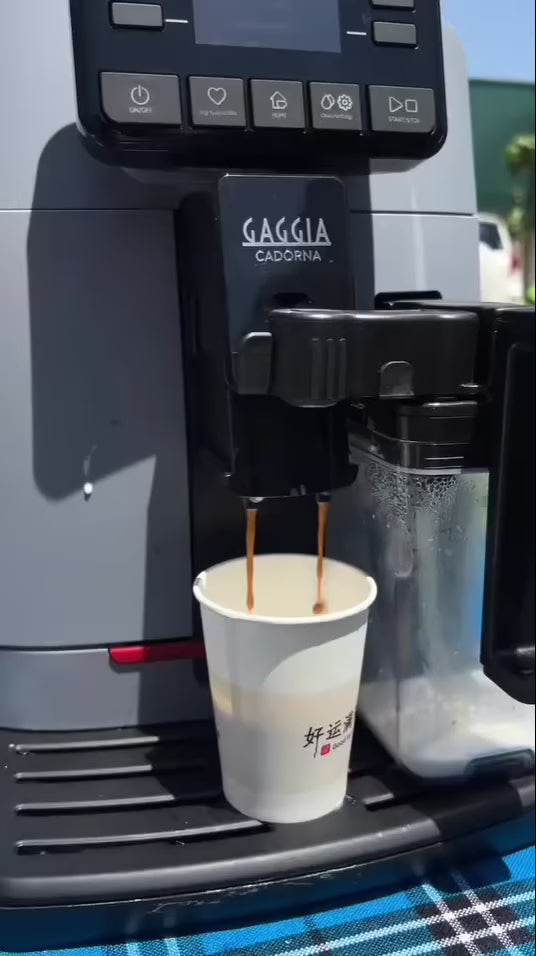 Gaggia Cadorna Prestige | Brew Hot & Iced Coffee | 15 Beverages Specialty | Super Automatic Bean to Cup Espresso Machine | Made in Italy | Anthracite Grey
