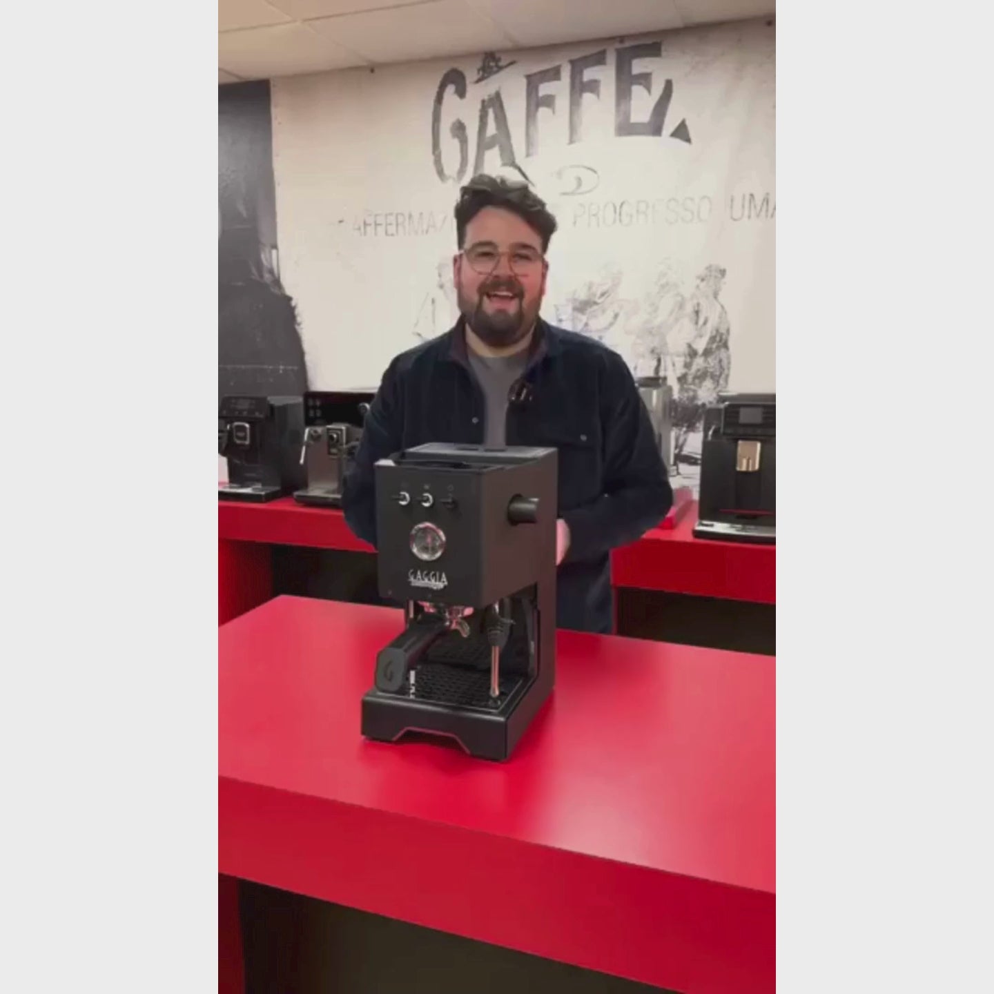 Gaggia Classic UP Espresso Machine & MDF 55 Coffee Grinder Combo – Italian Home Espresso Setup
