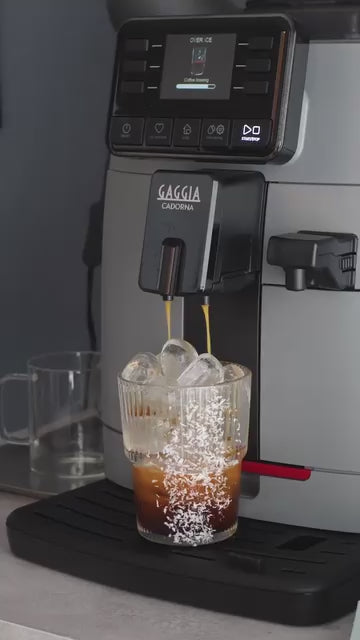 Gaggia Cadorna Prestige | Brew Hot & Iced Coffee | 15 Beverages Specialty | Super Automatic Bean to Cup Espresso Machine | Made in Italy | Moonlight Grey